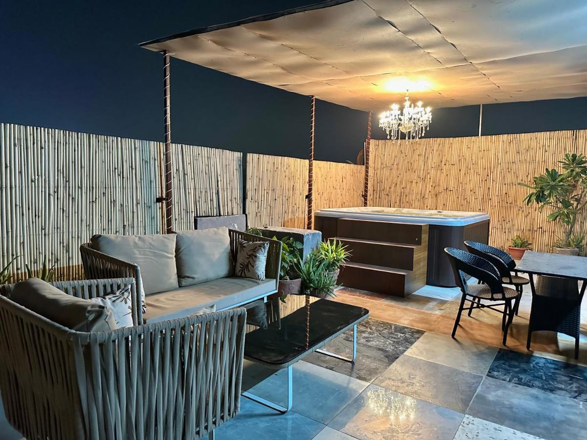 terrace with jacuzzi music allowed near Central Park resort